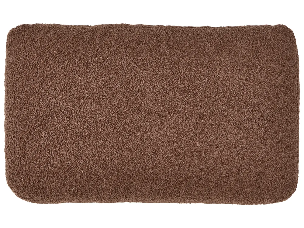 Corner Sofa 3 Seater FLAM Boucle Brown Right Hand_1034032