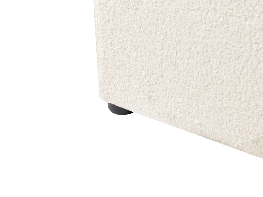 Ottoman Bed MONTLAUR Boucle White 140 x 200 cm (EU Double)_958481