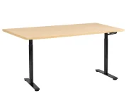 Manual Adjustable Standing Desk DESTINAS 160 cm 72 cm Black/ Light Brown_1000624