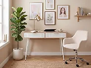 Íróasztal CHULA 110 cm x 52 cm Világosbarna_1190754