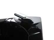 Wanna narożna z hydromasażem LED MARTINICA 198 x 144 cm Czarny_763732