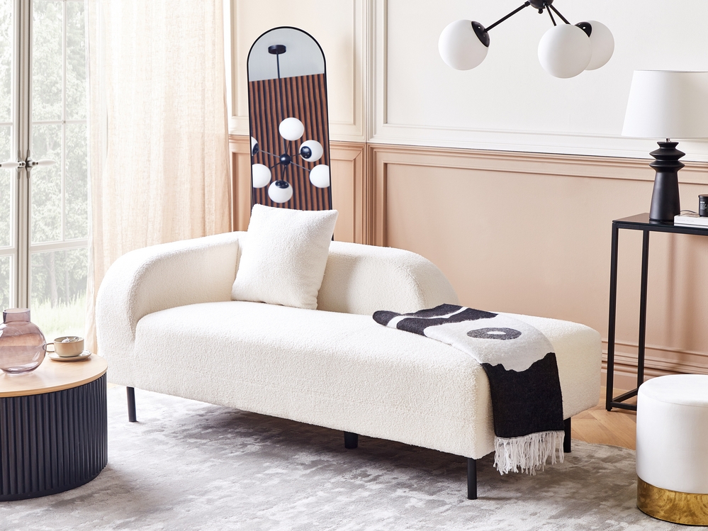 White chaise lounges best sale