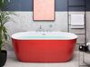 Vasca da bagno freestanding rossa con rubinetteria 170 x 80 cm ROTSO_811193