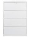 4 Drawer Metal Storage Cabinet White HALITE_929543