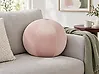 Throw Cushion SALVIA 30 x 30 cm Velvet Pink Solid