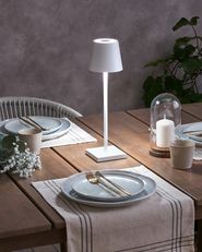 Lampada LED Ricaricabile Senza Fili - Moderna Da Tavolo, Comodino O Scrivania | 3 Modalità Touch | 38cm | Batteria Interna - Foto 3