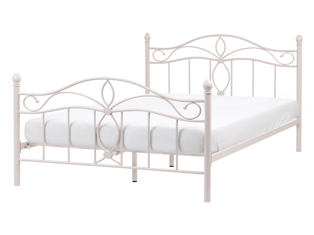 Bed Metaal ANTLIA 140 x 200 cm Lichtbeige