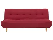 Sofa Bed 3 Seater ALSTEN Fabric Red_806963