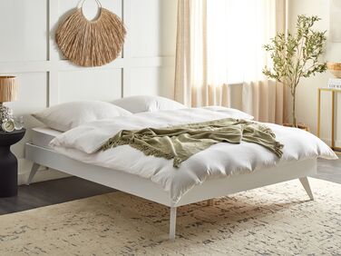 EU King Size Bed White BERRIC