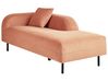 Chaise longue bouclé perzik linkszijdig LE CRAU_843275