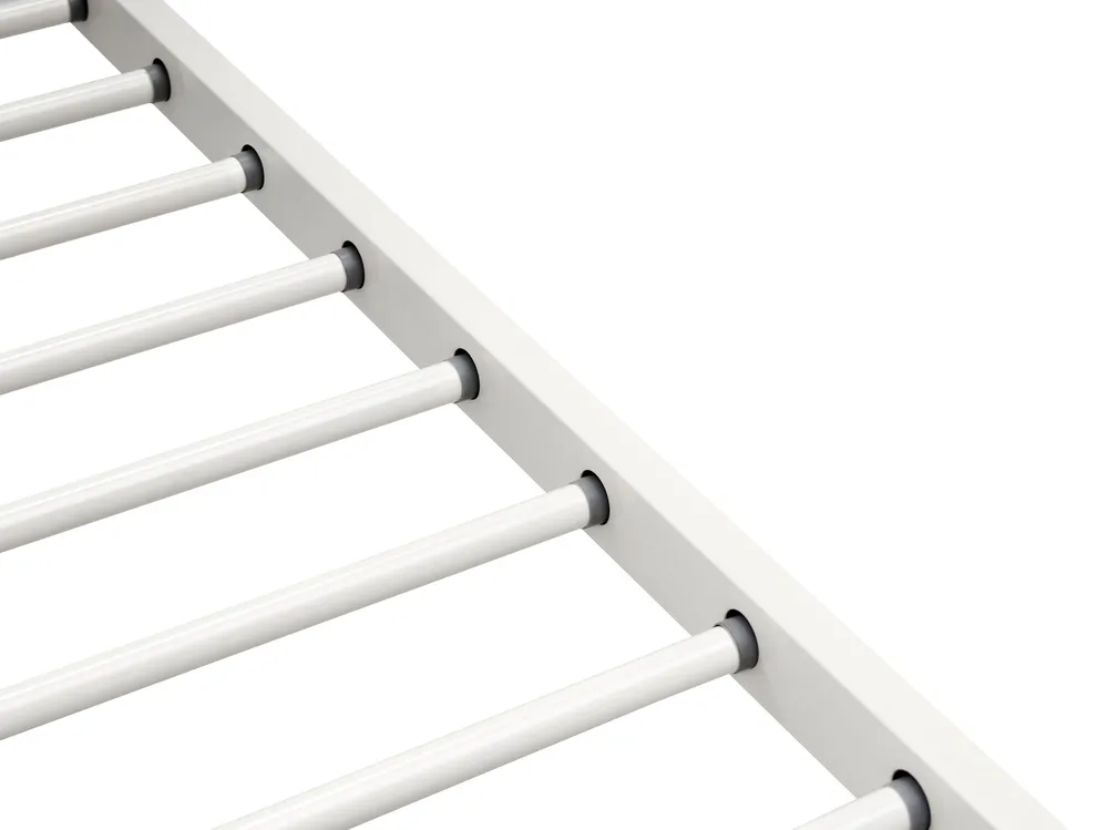 Bunk Bed Metal CHARTRES 90 x 200 cm (EU Single) White_976856