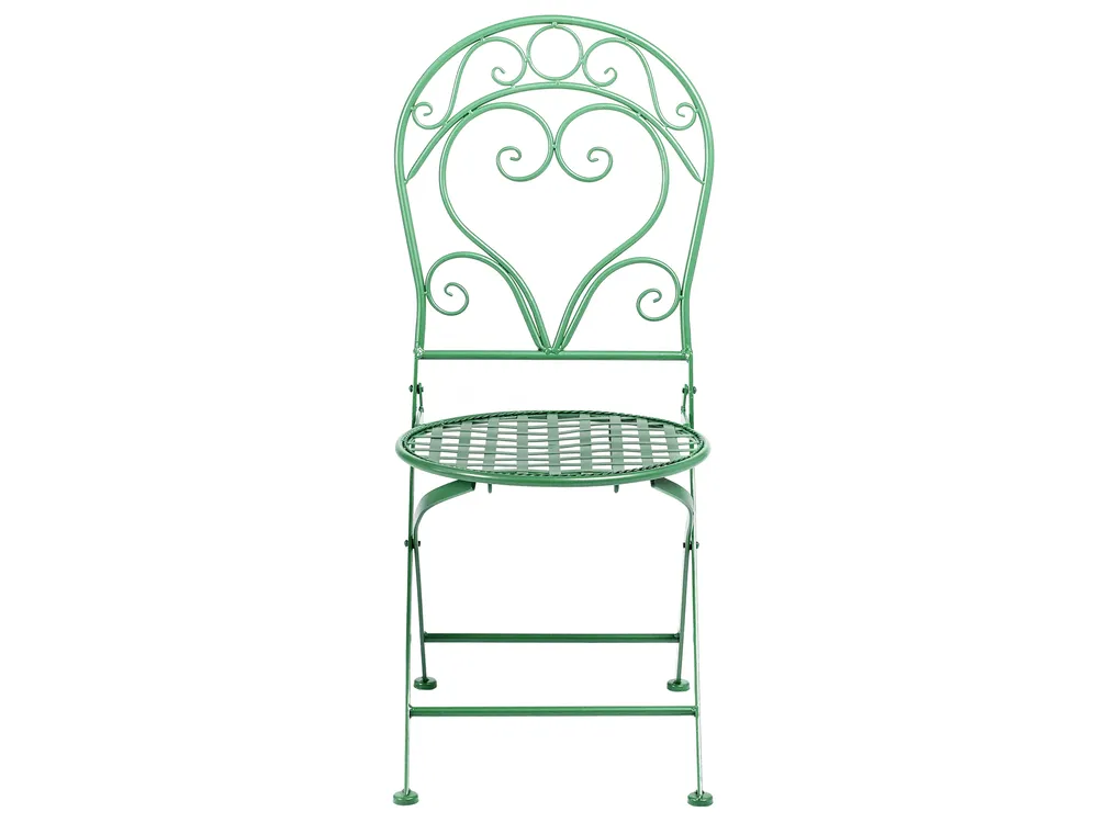 Bistro Set ALBINIA Metal Green_1016198