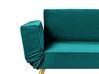 Velvet Sofa Bed Emerald Green SAARELA_932685