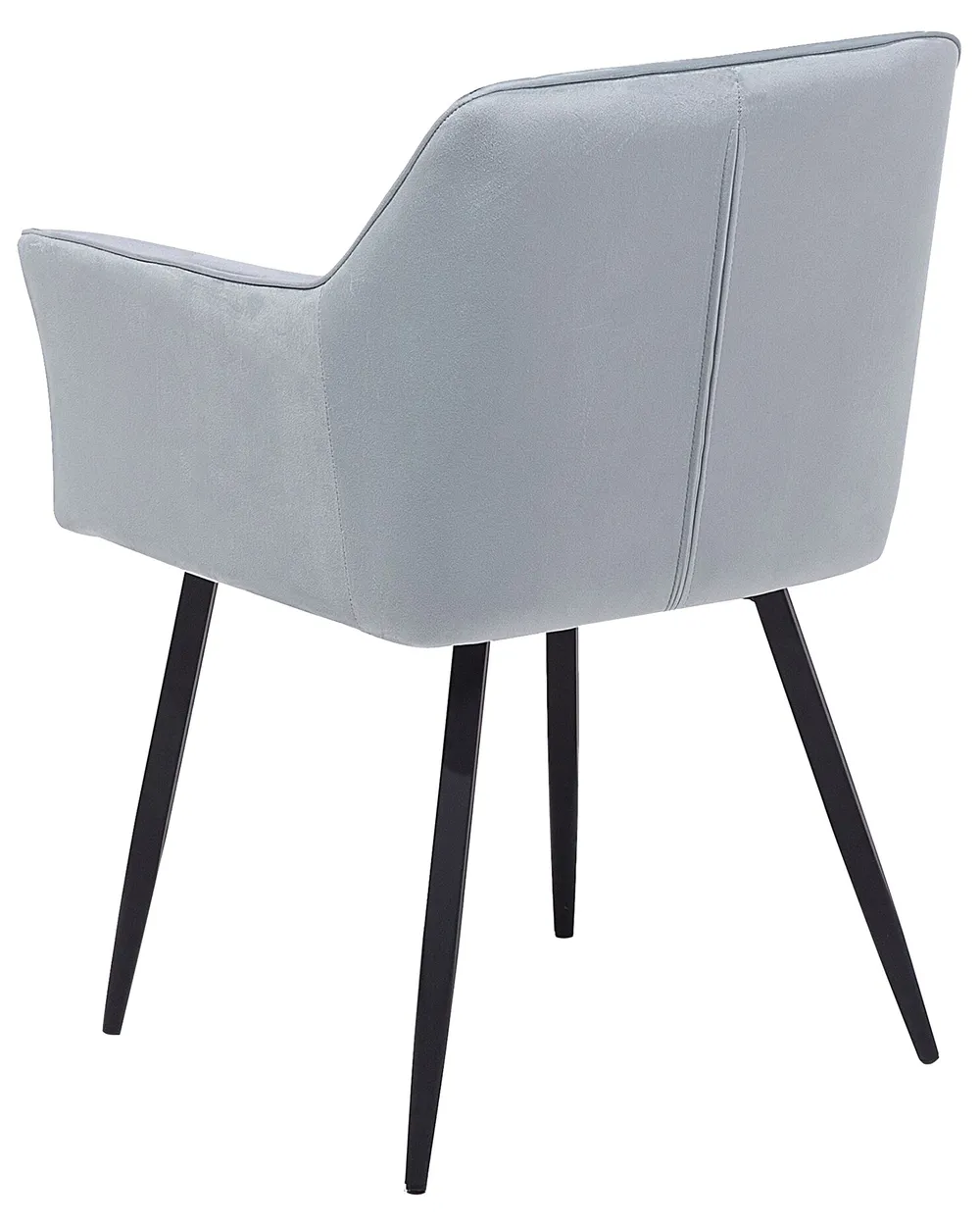 Set of 2 Dining Chairs JASMIN Velvet Light Grey_710944