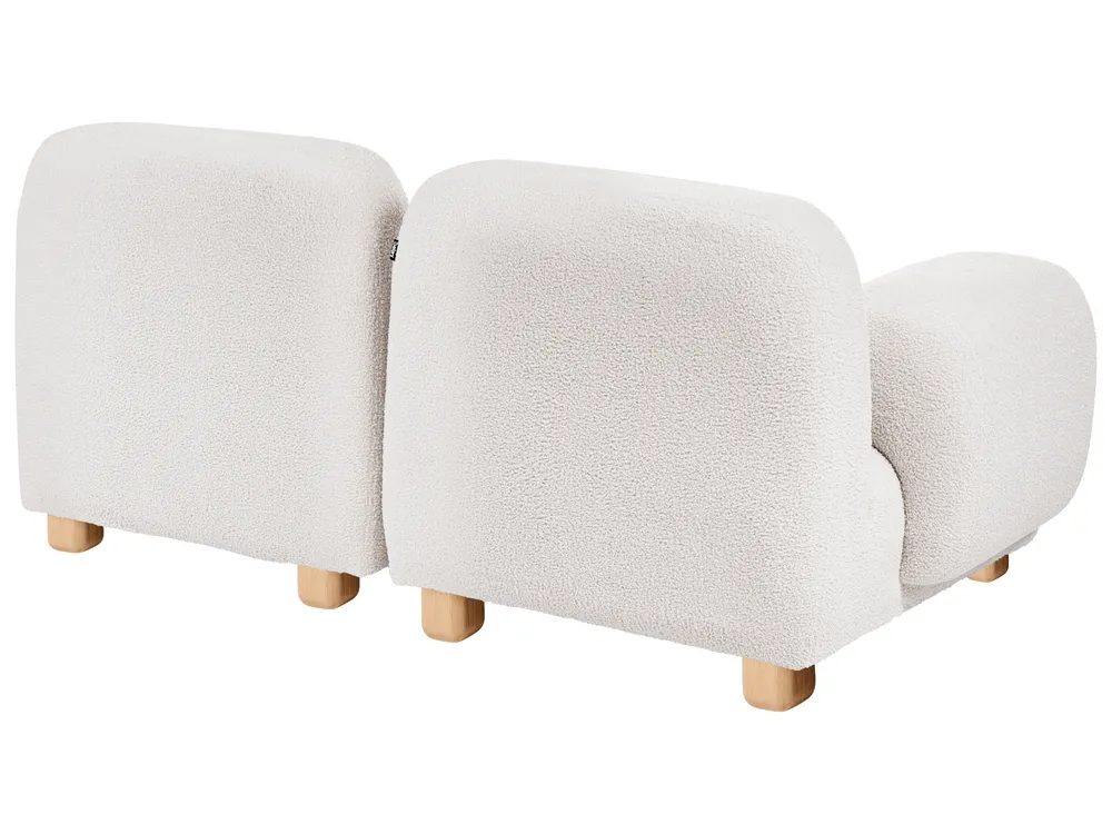Modular Sofa 2 Seater AMLI with Ottoman Boucle Off-White_1070101