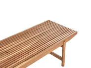 Conjunto de jardín con mesa 2 plazas GIAVENO Madera de acacia Blanco crema_958676