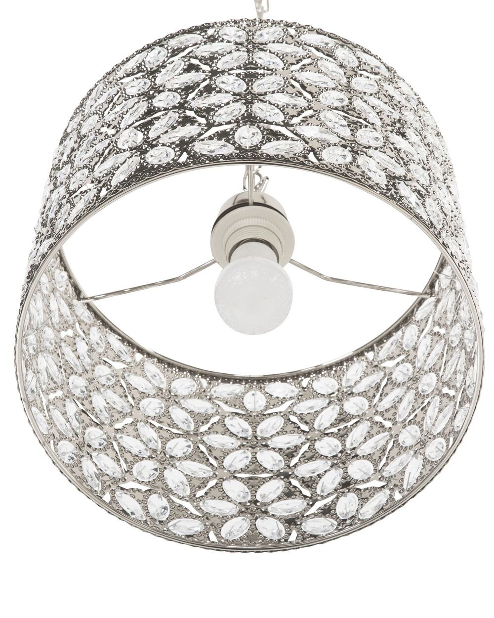White and silver ceiling light hot sale
