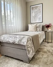 Divan Bed Fabric ADMIRAL 90 x 200 cm (EU Single) Light Grey_991821