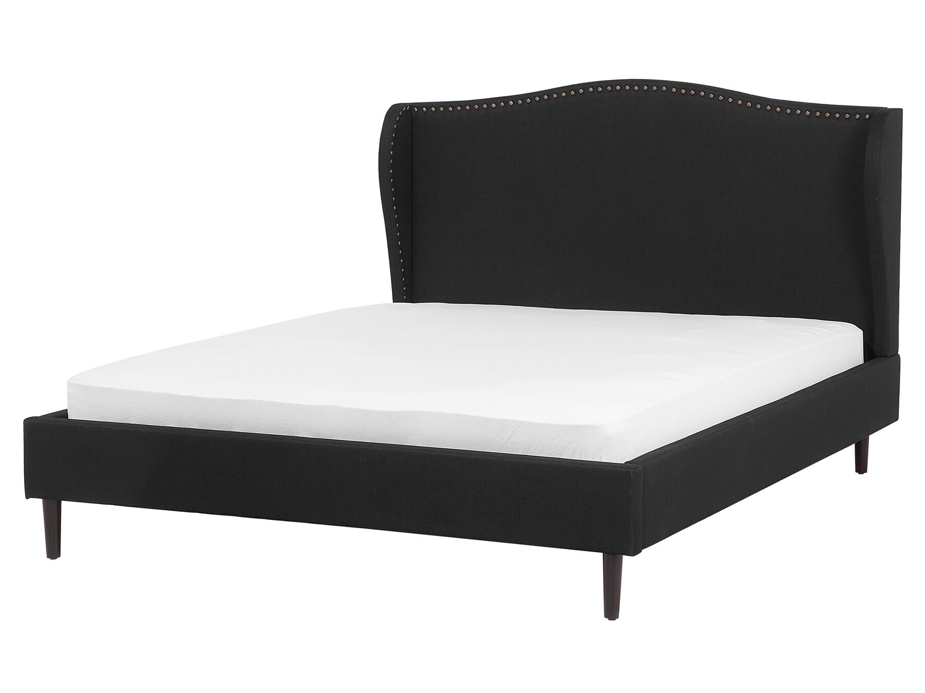 Čalúnená posteľ 160 x 200 cm čierna COLMAR_703454