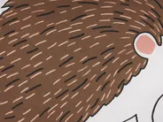 Dekokissen BENAGULRU Baumwolle 36 x 46 cm Braun Igel_790694