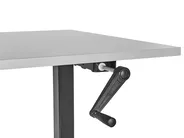 Scrivania manuale regolabile in altezza DESTINES 120 cm 72 cm Grigio/Nero_898871