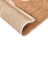 Cotton Bath Mat 50 x 80 cm Brown ESME_905533