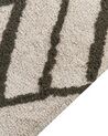 Balvněný shaggy koberec 160 x 230 cm krémový/ zelený YESILKOY_842975