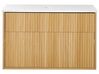 Bathroom Wall Mounted Cabinet 80 x 52 cm Light Wood BEXTI_934983