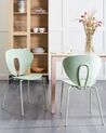 Set of 2 Dining Chairs Green TRACY_929886