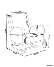 Rocking Chair ALSTA Boucle Off-White_967617