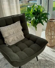 Armchair ALVESTA Boucle Dark Green_1026111