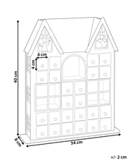 Dekoracja świąteczna LED FEMUND 40 cm Kalendarz adwentowy Biały_1016865
