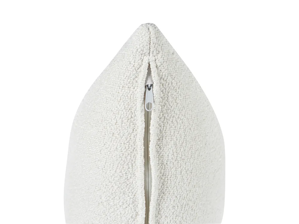 Corner Sofa 3 Seater HOLT Boucle White Left Hand_959495