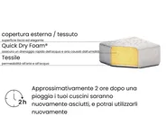 Lettino Prendisole con Cuscino LARIANO Metallo Beige chiaro_992433