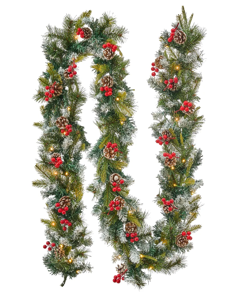 Christmas Garland LED PAIMIO 270 cm Green