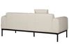 Sofa Set Leinenoptik beige / goldbraun 5-Sitzer MALMOS_931568