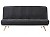 Sofá cama 2 plazas KALFAFEL Tela Negro
