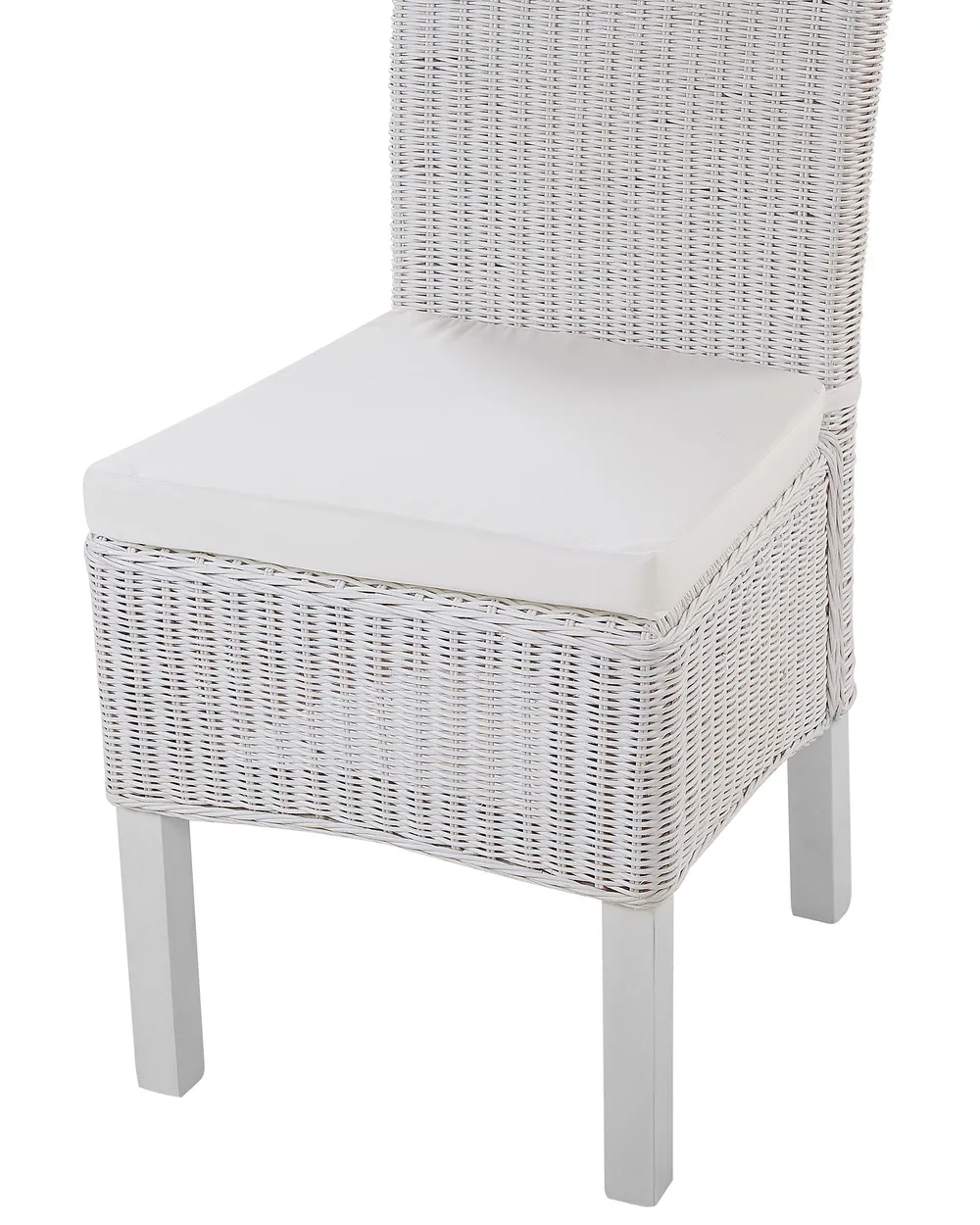 Set di 2 sedie da pranzo ANDES Rattan Bianco_767379
