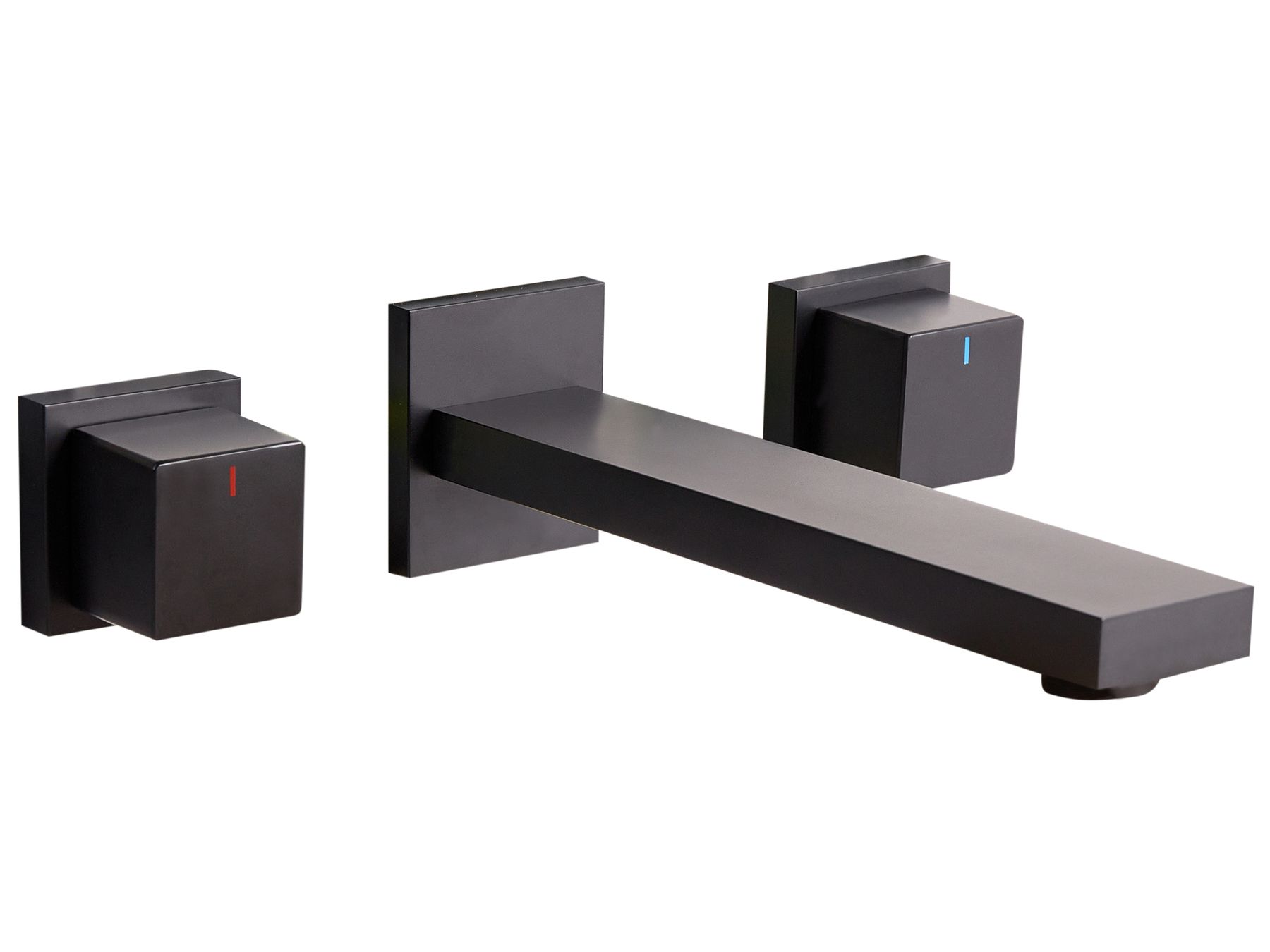 Bateria umywalkowa ścienna czarna PAILON_986960