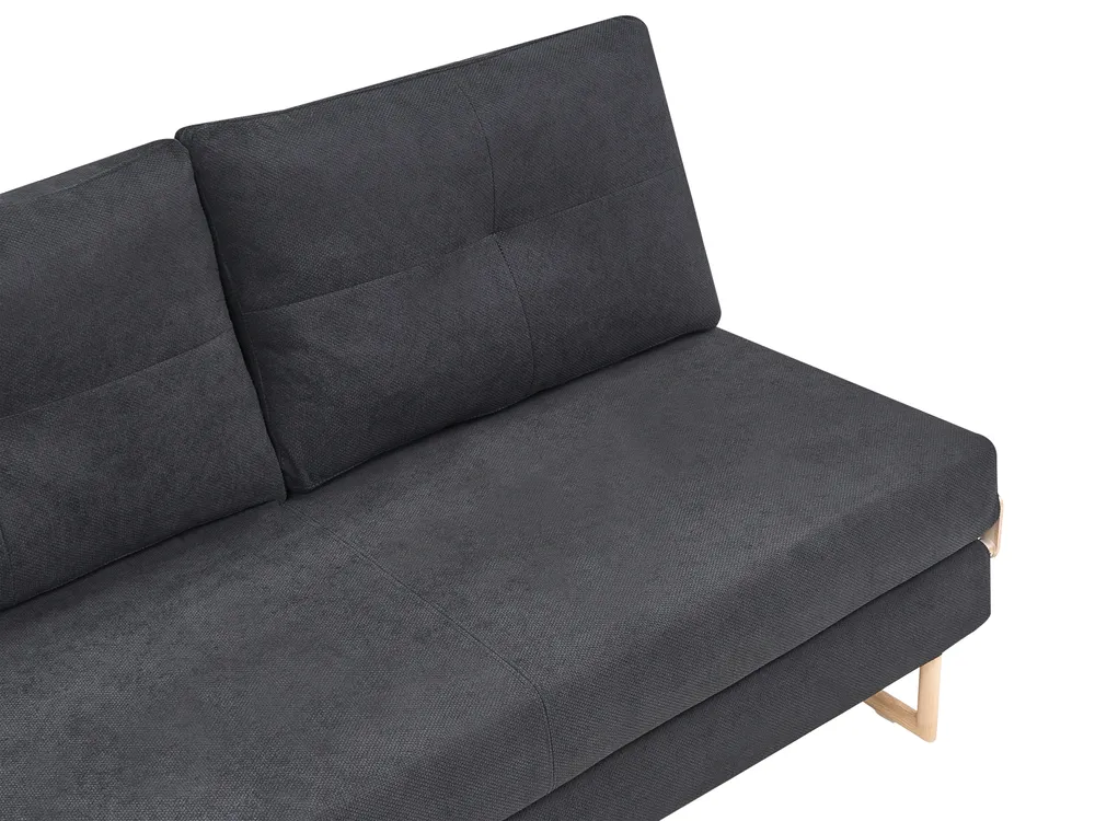 Set da salotto 6 posti JERSLEV Tessuto Nero_1013848