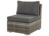 5 Seater PE Rattan Modular Garden Lounge Set Brown CORTE_776451