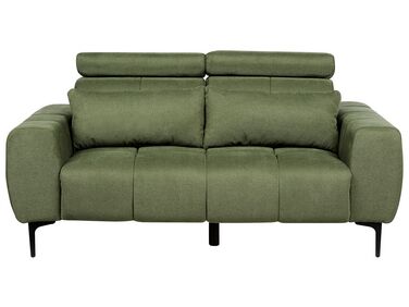 2 Seater Fabric Sofa Green VEGAMO