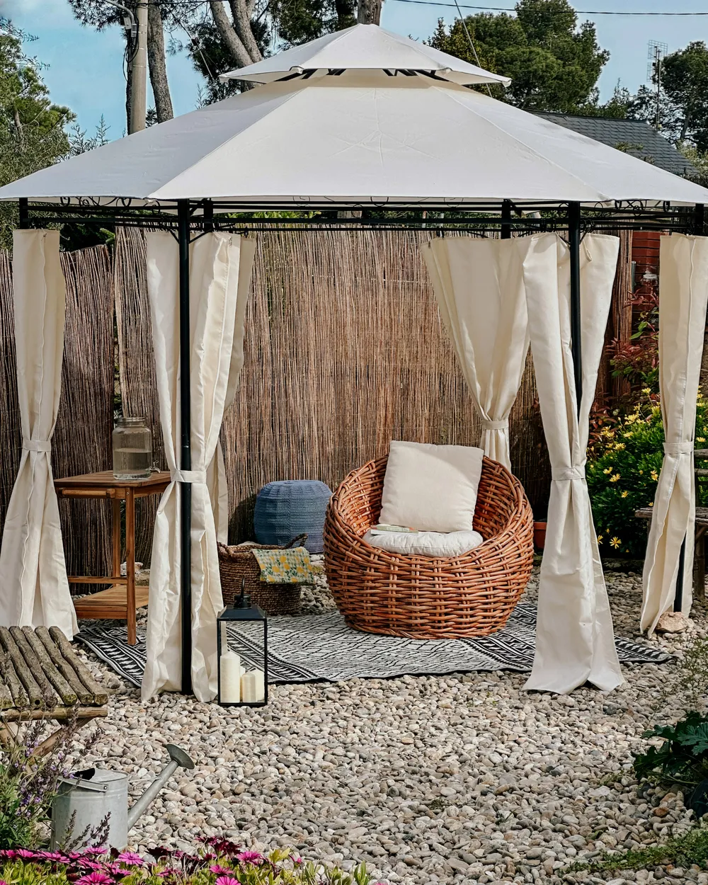 Krzesło ogrodowe LERICI Rattan Naturalny_982333