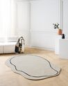 Viskózový koberec 160 x 230 cm béžový DERA_904021