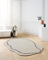 Viscose Area Rug 160 x 230 cm Beige DERA_904021