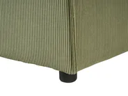 Modular Corner Sofa 2 Seater ARDAL with Ottoman Corduroy Green Right Hand_947442