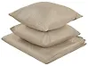 Colcha con cojines SHUSH 160 x 220 cm Gris pardo