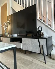 Szafka RTV BLACKPOOL Szary efekt betonu_887401