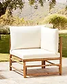 Garden Corner Section CERRETO Bamboo Off-White