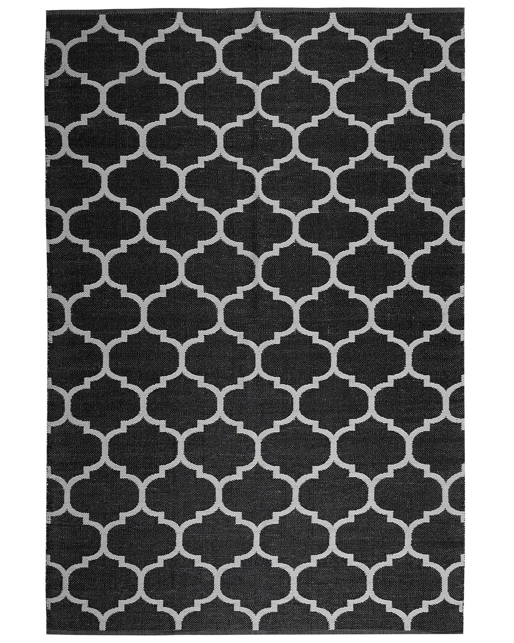 Ulkomatto kaksipuolinen musta/valkoinen 160 x 230 cm ALADANA_733698